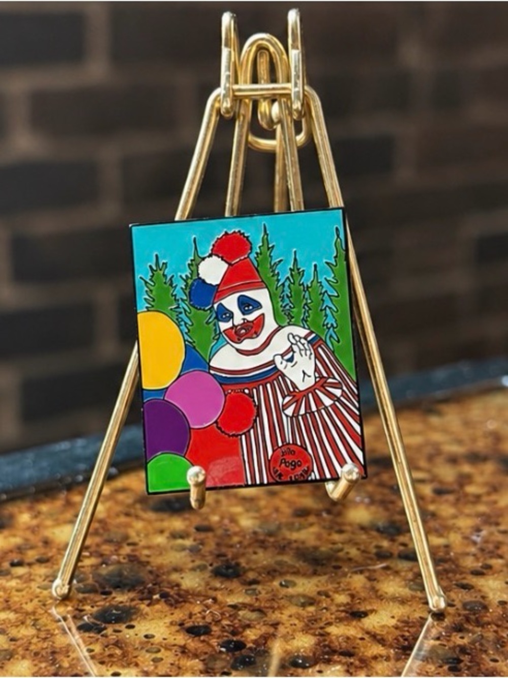 John Wayne Gacy “I’m Pogo the Clown” Enamel Pin | Creepy Clown 🎪 True Crime
